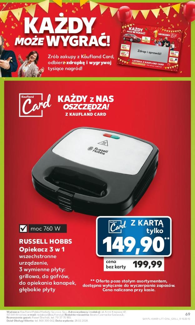 Gazetka promocyjna Kaufland str. 69