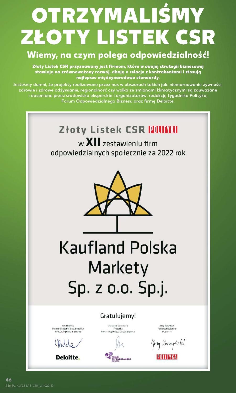 Gazetka promocyjna Kaufland str. 46