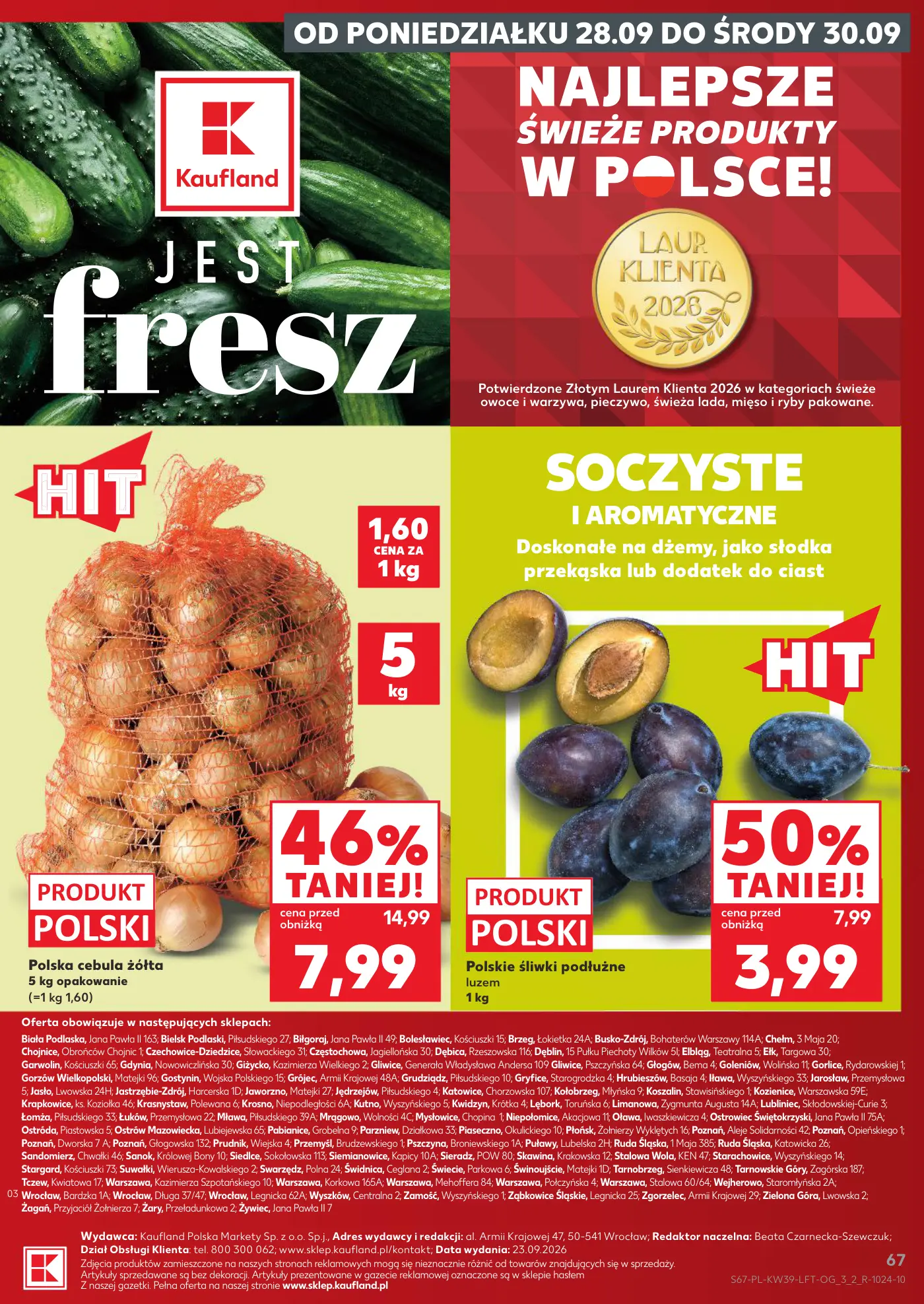 Gazetka promocyjna Kaufland str. 67